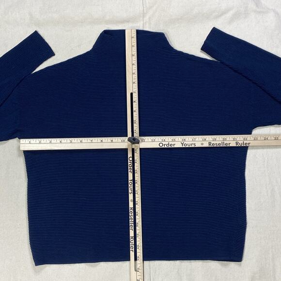 Jack Wills Women’s Blue Turtleneck Sweater Sz 8 Long Sleeve - Picture 5 of 13